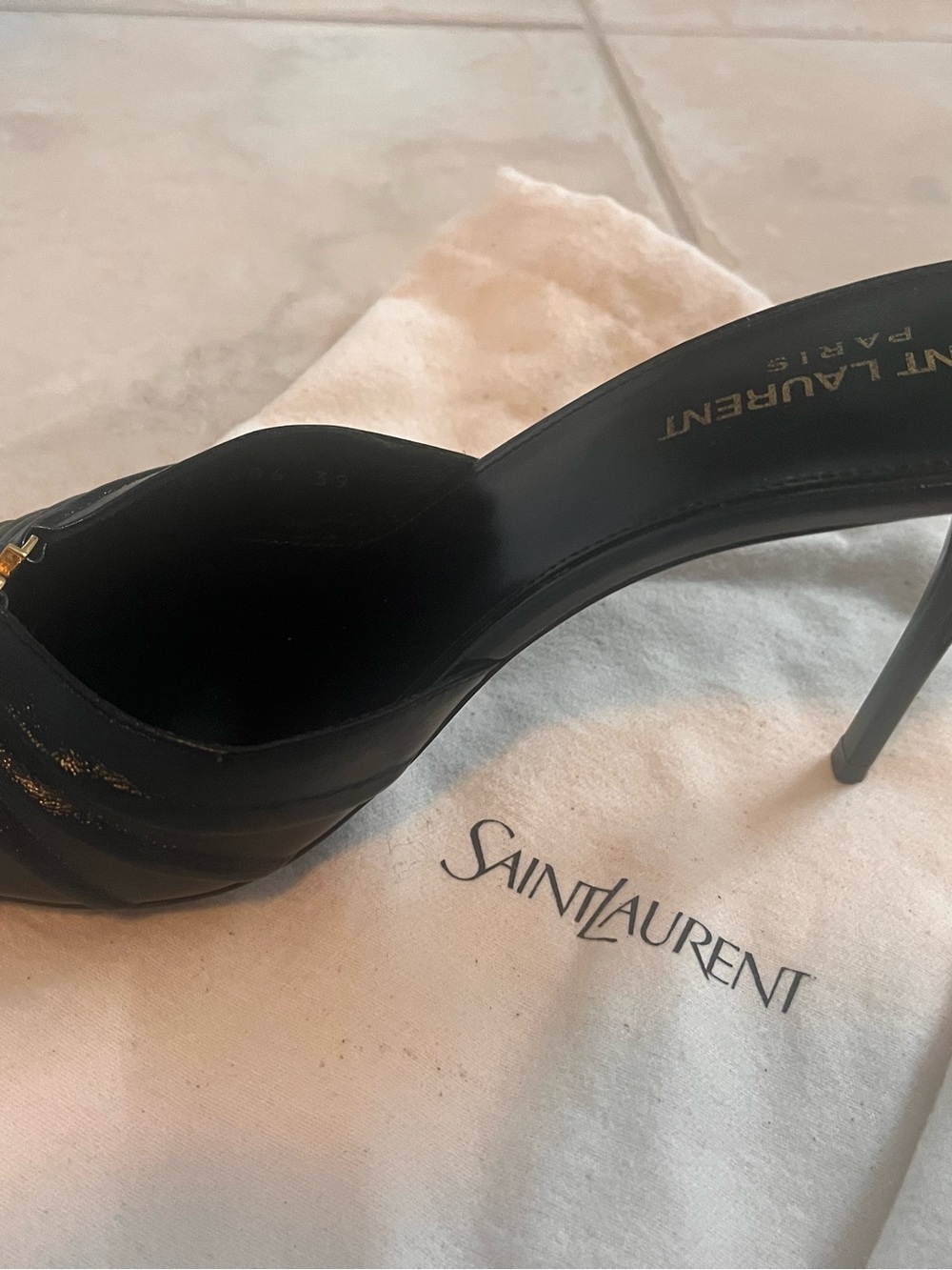 YSL BABYLONE MULES IN SMOOTH LEATHER - Picture 4 of 13